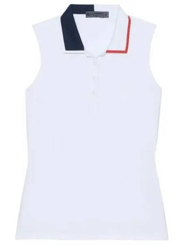 G FORE Golf Wear Women s Collar Sleeveless T Shirt G4LS23K860C SNO - G/FORE - BALAAN 1