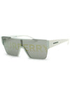 Eyewear Plastic Logo Goggles Sunglasses White - BURBERRY - BALAAN.