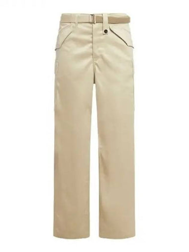 Sacai Belted Strap Cotton Cargo Pants 271314 - SACAI - BALAAN 1