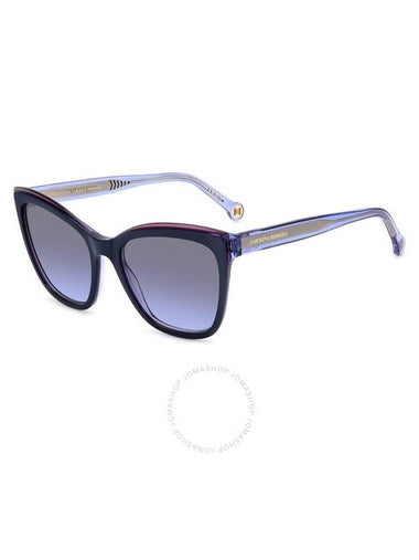 Carolina Herrera Azure Grey Cat Eye Ladies Sunglasses HER 0188/S 0WOI/GB 55 - CAROLINA HERRERA - BALAAN 1