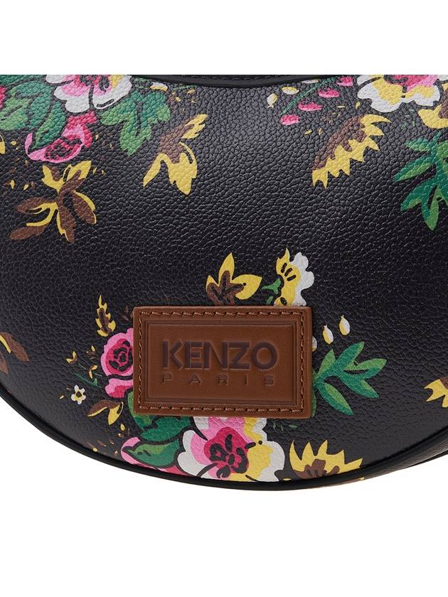 Women's Pop Bouquet Shoulder Bag Black - KENZO - BALAAN 8