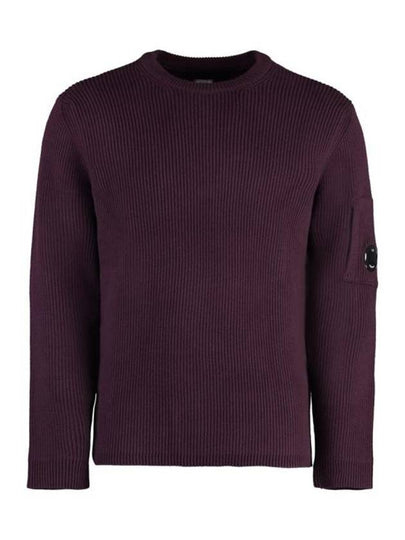 Full Rib Crew Neck Knit Top Purple - CP COMPANY - BALAAN 2