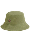 Hat Woven Patch Plain Bucket Hat Khaki Green - HERMES - BALAAN 7