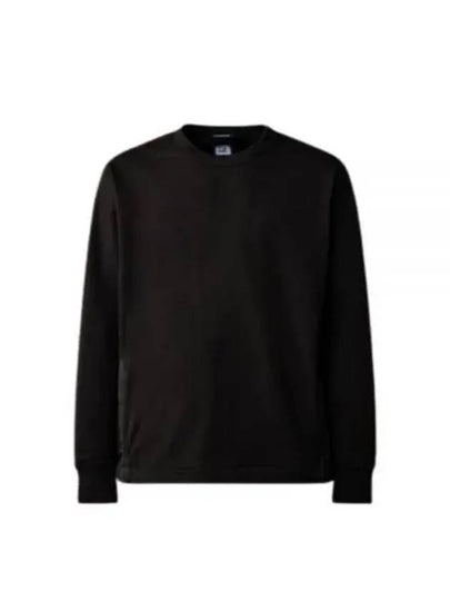 Stretch Fleece Mixed Pocket Sweatshirt Black - CP COMPANY - BALAAN 2