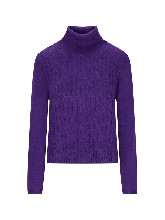 CABLE-KNIT ROLL-NECK SWAETER - ALLUDE - BALAAN 1