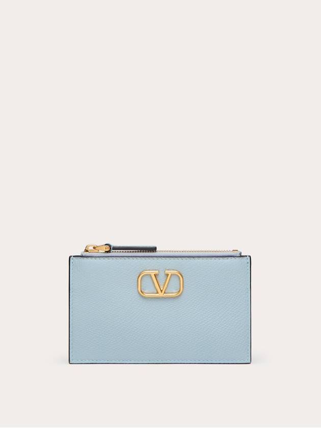 V logo signature card case - VALENTINO - BALAAN 1