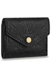 Monogram Empreinte Zoé Tri Fold Half Wallet Black - LOUIS VUITTON - BALAAN.