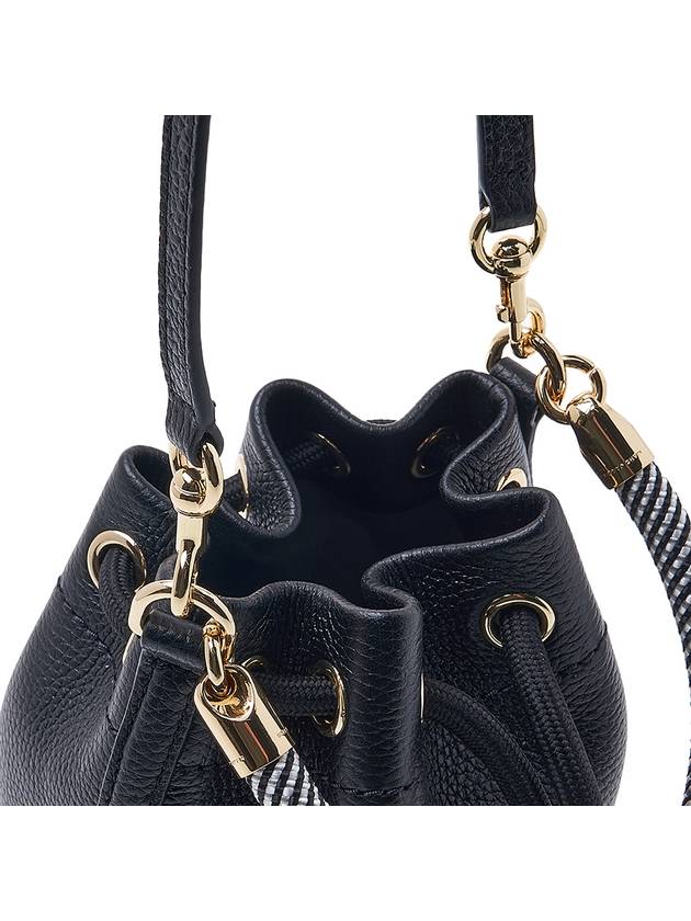 Micro Leather Mini Bucket Bag Black - MARC JACOBS - BALAAN 9