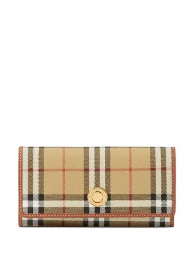 Check Long Wallet Beige - BURBERRY - BALAAN 2