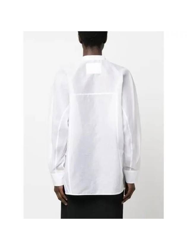 Cotton Long Sleeve Shirt White - JIL SANDER - BALAAN 5