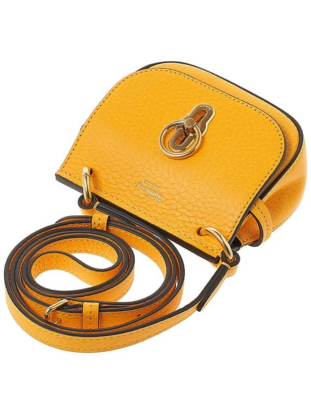 Micro Amberley Leather Cross Bag Yellow - MULBERRY - BALAAN 5