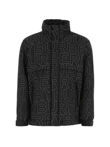 Logo Packaway Hooded Padding Black - BURBERRY - BALAAN 1