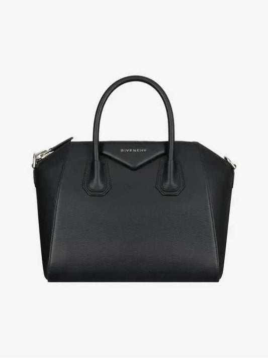 Antigona Small Grained Leather Tote Bag Black - GIVENCHY - BALAAN 2