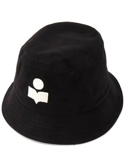 Haley Embroidered Logo Bucket Hat Black - ISABEL MARANT - BALAAN 2