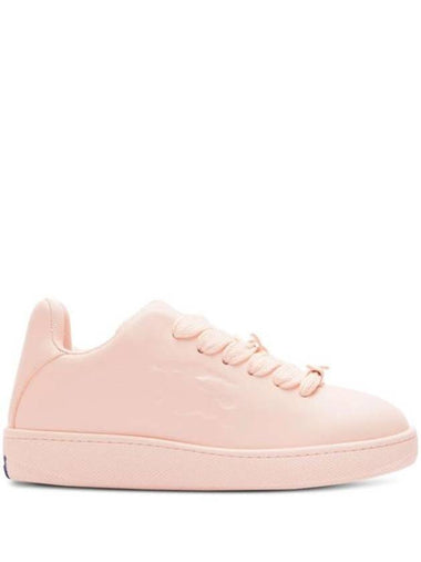 Box Leather Low-Top Sneakers Pink - BURBERRY - BALAAN 1