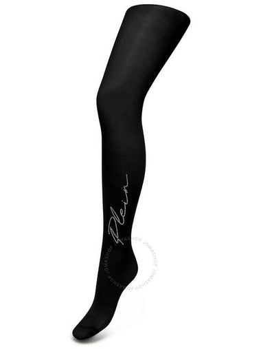 Philipp Plein Black Skull And Plein Nylon Tights, Brand Size 1 (X-Small) - PHILIPP PLEIN - BALAAN 1