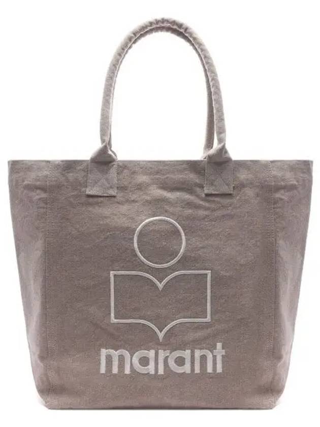 Yenky Embroidered Logo Large Shopper Tote Bag Beige - ISABEL MARANT - BALAAN 2