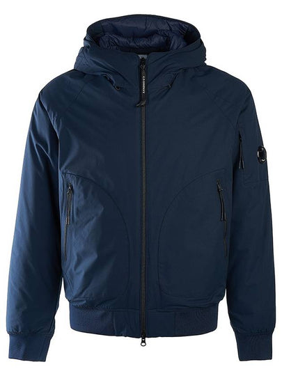 Pro-Tech Ribbed Hooded Jacket Navy - CP COMPANY - BALAAN 2