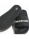 Men's Logo Full Slippers Black - BALENCIAGA - BALAAN 5