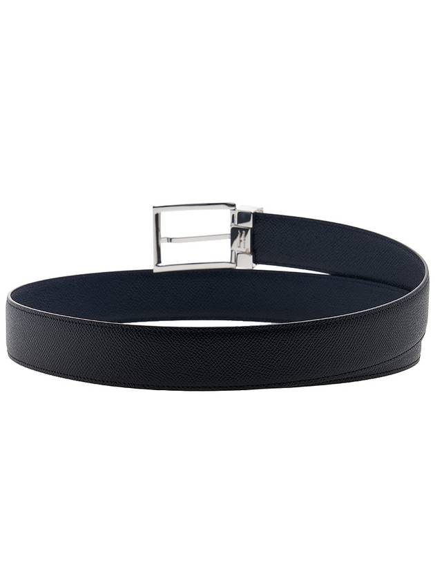 Men's Square Reversible Belt 67 9497 NERO ULTRAMARINE 0686658 - SALVATORE FERRAGAMO - BALAAN 4