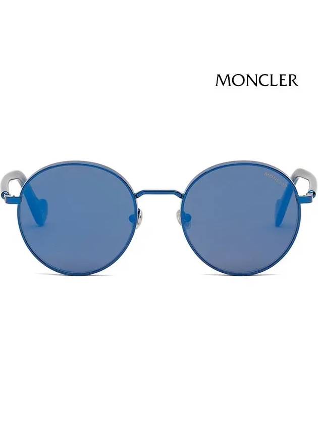 Eyewear Round Sunglasses Transparent Blue - MONCLER - BALAAN 4