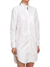 RWB Cotton Shirt Dress White - THOM BROWNE - BALAAN 8