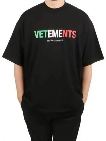 Italian logo short sleeve t shirt 270767 - VETEMENTS - BALAAN 1