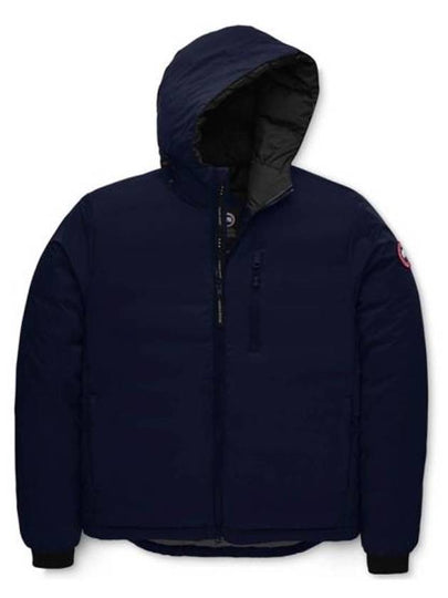 Lodge Down Hooded Padding Jacket Atlantic Navy - CANADA GOOSE - BALAAN 2