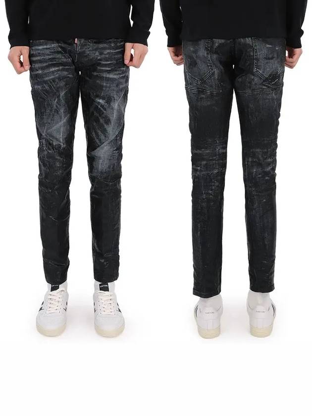 Coating Tidy Biker Jeans Black - DSQUARED2 - BALAAN 3