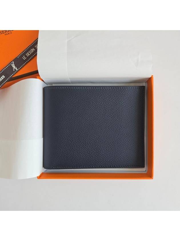 Hermes Citizen Twill Compact Half Wallet Blue Nuit - HERMES - BALAAN 2