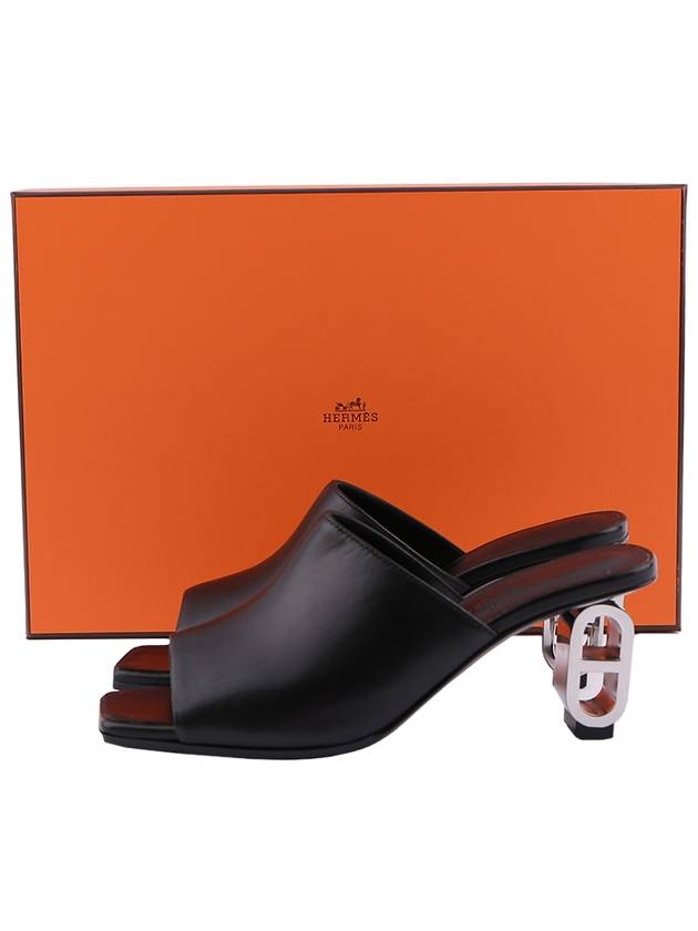 Iconique 60 Sandals Black - HERMES - BALAAN 3