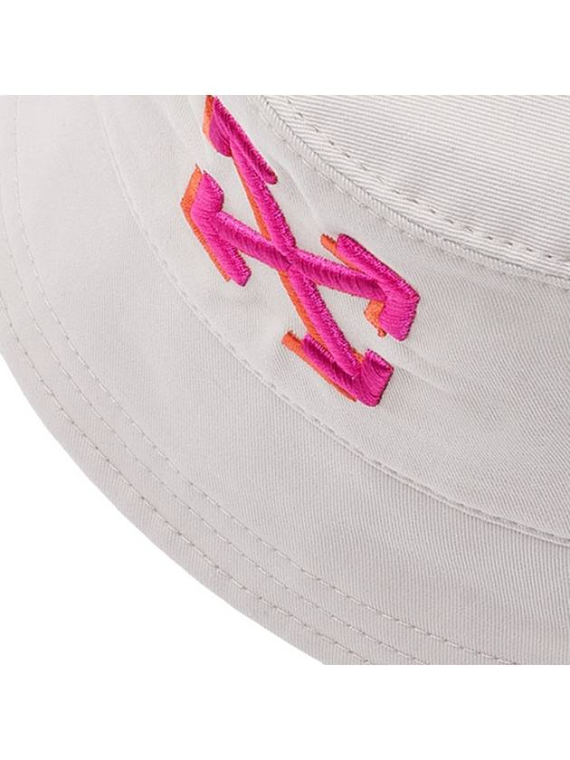 Arrow embroidery bucket hat OWLB021S23FAB0010132 - OFF WHITE - BALAAN 8