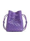 Intrecciato Small Bucket Bag Purple - BOTTEGA VENETA - BALAAN 1