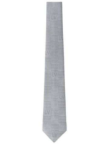 Pied De Poule Tie Grey - LOUIS VUITTON - BALAAN 1