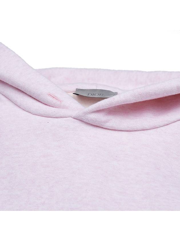 Cotton Jersey Hoodie Pink Heather - DIOR - BALAAN 5