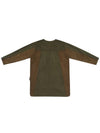 V Line Incision Round Shirts Khaki Brown - KAEISS - BALAAN 7