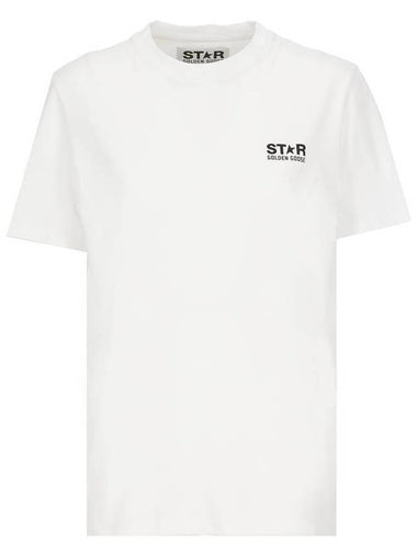 Star Logo Short Sleeve T-Shirt White - GOLDEN GOOSE - BALAAN 1