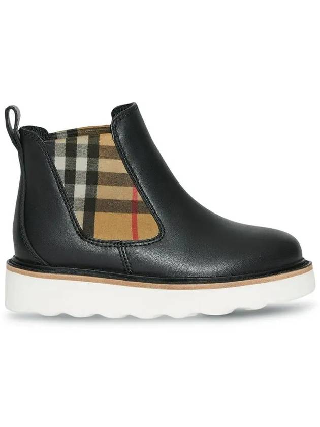 Kids Hayden Check Ankle Boots Black 4078604 - BURBERRY - BALAAN 2