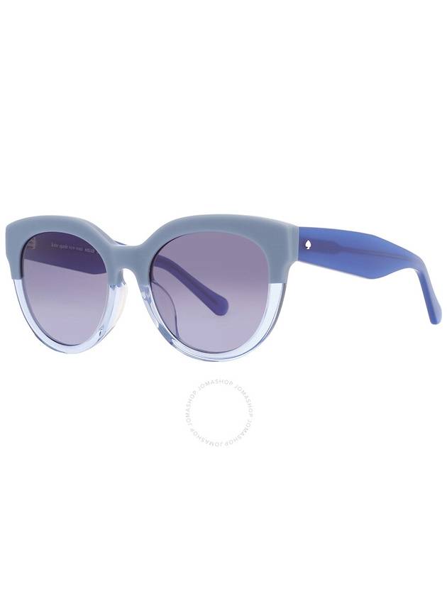 Kate Spade Gradient Grey Azure Blue Round Ladies Sunglasses BREA/F/S 0PJP/GB 54 - KATE SPADE - BALAAN 3