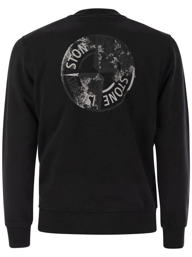 Crewneck sweatshirt with Institutional Five print - STONE ISLAND - BALAAN 2