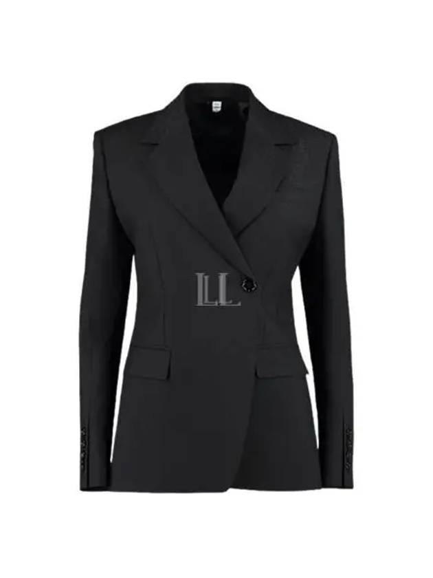 Women's Wool Tailored Blazer Jacket Black - BURBERRY - BALAAN 2