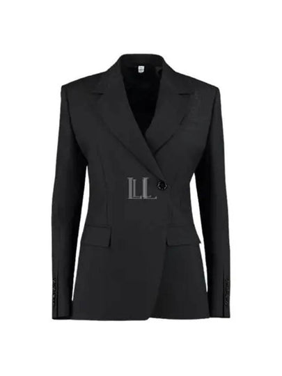 Women's Wool Tailored Blazer Jacket Black - BURBERRY - BALAAN 2