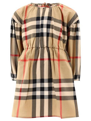 Kids Vintage Check Dress Beige - BURBERRY - BALAAN 1