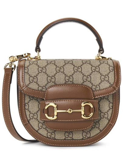 Horsebit 1955 Mini Top Handle Cross Bag Beige Brown - GUCCI - BALAAN 2