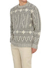 Sweater GMP00841P001182 60457 MELANGE GRAY LAMB WOOL - GOLDEN GOOSE - BALAAN 8