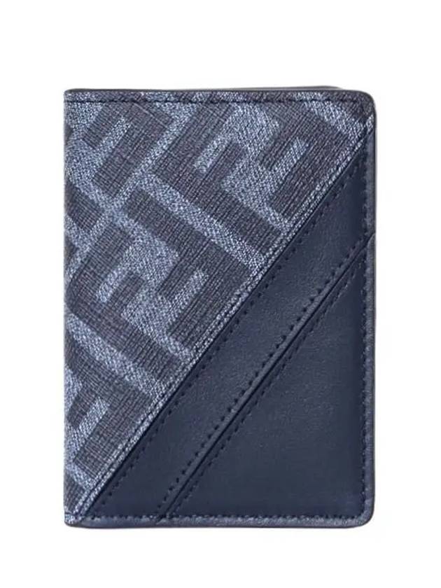 Diagonal Card Wallet Blue - FENDI - BALAAN 3