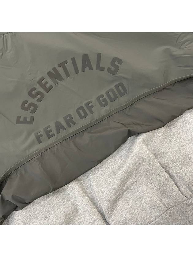 Nylon Fleece Hoodie Dark Oatmeal - FEAR OF GOD ESSENTIALS - BALAAN 7