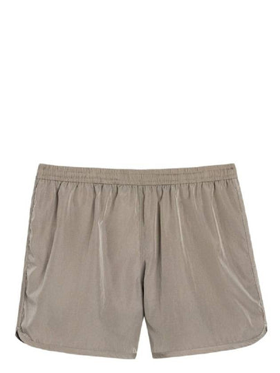 Nickel Logo Swim Shorts Light Taupe - AMI - BALAAN 2