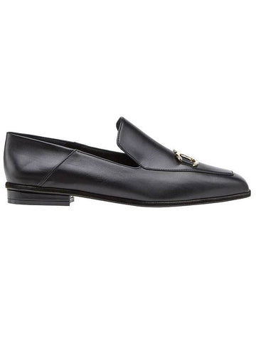 Women's Gancini Loafers Black - SALVATORE FERRAGAMO - BALAAN 1