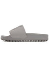 Women's Embossed Logo Slippers Grey - TOD'S - BALAAN 5